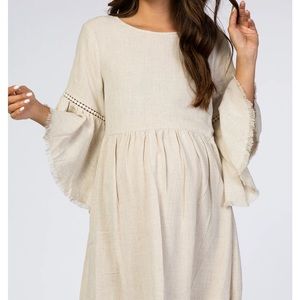 Beautiful boho cream Maternity dress